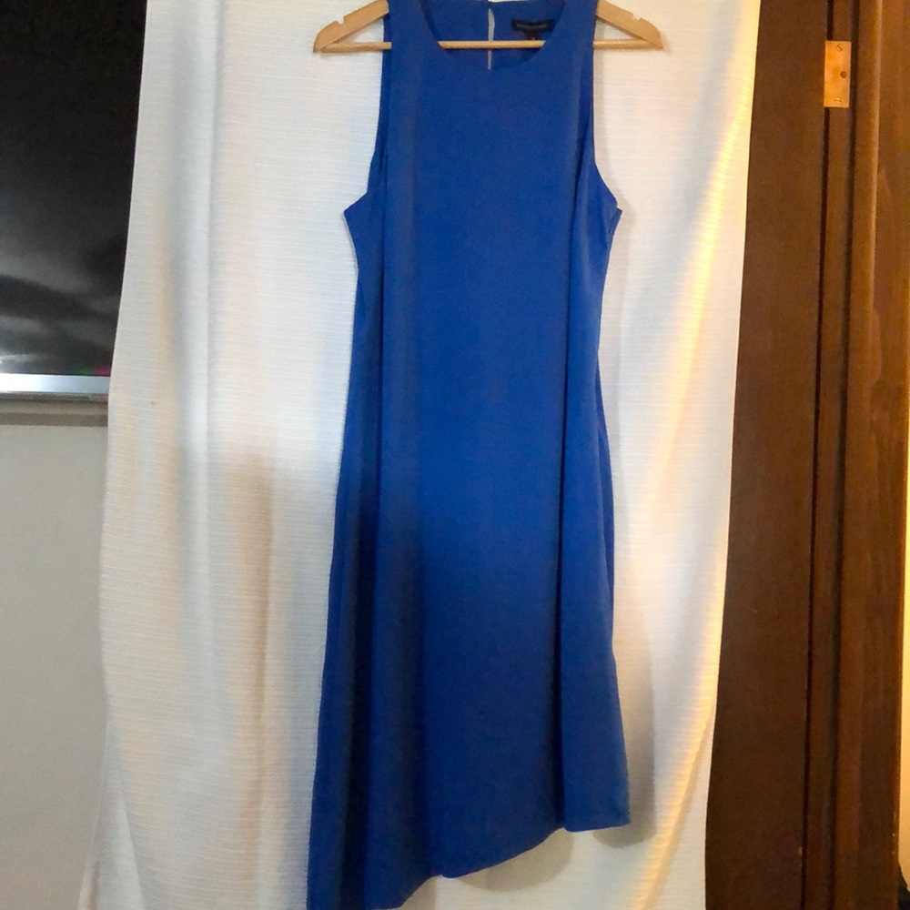 Banana Republic - Royal Blue Silk ALine Dress - 14